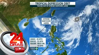 PAGASA: Posibleng tawirin ng Bagyong Obet ang extreme northern Luzon o bahagi ng... | 24 Oras