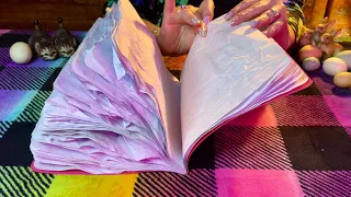 New Crinkle Notebook!📔(No talking only) Smoothing out water damaged pages! Super crinkle fest! ASMR