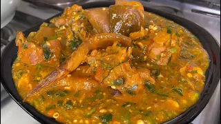 How to make Ogbono and Okra Soup  //  The best Ogbono Okro Soup recipe