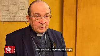 Intervista al card Petrocchi sulla visita ad Limina dei vescovi di Abruzzo e Molise, 5 aprile 2024