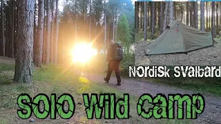 Nordisk Svalbard 1 PU tent review | Wild camping alone in a Pine Forest UK