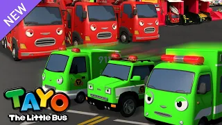 Red VS Green Fire Truck Rescue Mission | RESCUE TAYO | Learn Colors | Tayo the Little Bus