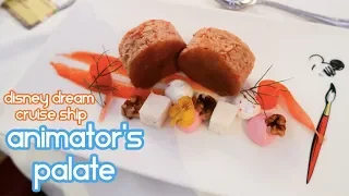 Dinner at the Animator's Pallet on the Disney Dream Cruise Ship