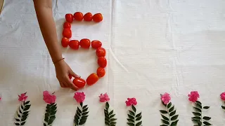 5 month baby photoshoot idea at home// vegetable theme baby photoshoot//simple baby photoshoot idea