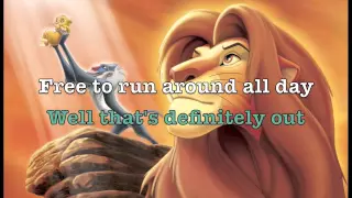 I Just Cant Wait To Be King - Karaoke W/Lyrics (HQ)