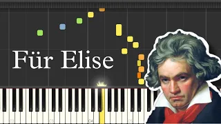 Für Elise - Beethoven |  Piano Tutorial | Easy And Slow | Sahil Tak
