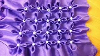 Fabric manipulation.Canadian Smocking.