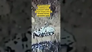 Ermənistan silahlılarının Xankəndi-Xəlfəli-Turşsu torpaq yolu ilə hərəkəti barədə görüntülər yayıb