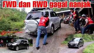 FWD dan RWD gagal nanjak || tanjakan krakalan || crew krakalan || @krakalanofficial