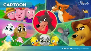 Stories for kids | Wolf, Pig, Fox, Lion, Goat, Duck | बच्चों की नयी हिंदी कहानियाँ | Natkhat TV