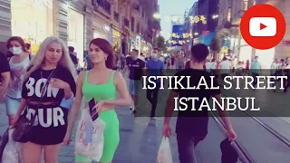 Istiklal Street Istanbul Walking Tour in 4k! 30fs HD | Istanbul Travel Guide, August 2021 #RotimiTV