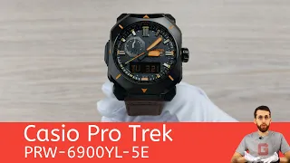 Часы для бушкрафта / Casio Pro Trek PRW-6900YL-5E