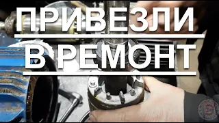 Привезли в ремонт электродвигатели