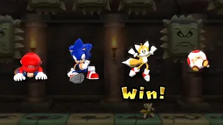 Mario Party 9 Step It Up - Mario vs Tails vs Sonic vs Toad (Master CPU)