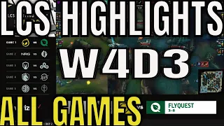 LCS Highlights ALL GAMES W4D3 Summer 2023 | Week 4 Day 3