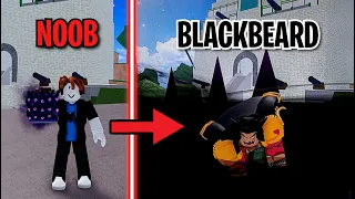 Noob To Pro With Dark Fruit and becoming Blackbeard in Blox Fruits!