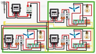 complete house wiring with submeter connection wiring diagram