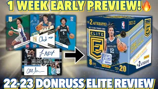 Opening The New ELITE 🏀 A WEEK EARLY! 🔥 2022-23 Panini Donruss Elite Basketball FOTL Hobby Box