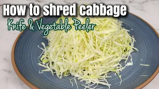 Easy way to cut cabbage | Cut cabbage for Coleslaw