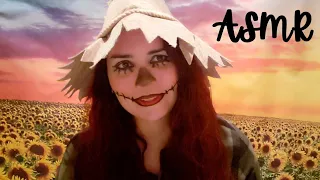 ASMR Evil Scarecrow Greets You At A Sunflower Field! 🌻 (Soft Spoken, Tapping, Scratching)