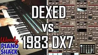 Dexed VST versus 1983 Yamaha DX7 | Orgy of 80's riffs and over-used presets