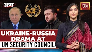 Tense Moments Between Ukraine's Zelensky & Russia In UN Security Council | 360 Degree|Anjilee Istwal