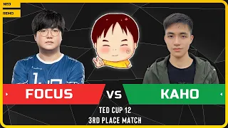 WC3 - TeD Cup 12 - 3rd Place Match: [ORC] FoCuS vs Kaho [NE]