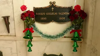 Rudolph Valentino Grave Hollywood Forever Cemetery Los Angeles California USA December 31, 2020