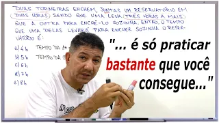 Essa "formulazinha" vai te salvar na prova | Questão das Torneiras | Prof Robson Liers