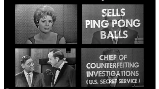 KENNEDY-ERA TELEVISION — "WHAT'S MY LINE?" (JANUARY 28, 1962)