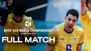 IRI🇮🇷 vs. COL🇨🇴  - Full Match | Boys' U19 World Championship | Pool C