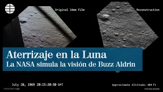 ¿Qué vio Aldrin cuando aterrizó en la Luna?