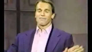 Arnold Schwarzenegger  David Letterman Predator 1987 Part 1 of 2