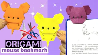 origami paper mouse bookmark🐹📚🏷  #bookmark #origami #bookmarkcraft