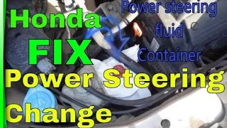 Adding Power Steering Fluid to a Honda Odyssey | 🚙 Do it quick and easy | FIX IT | Van Maintenance