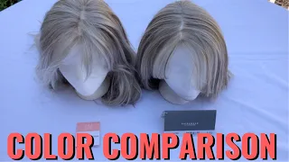 HENRY MARGU WIGS and RAQUEL WELCH WIG Blonde Color Comparison