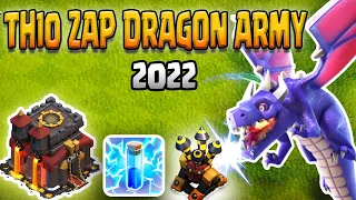 TH10 COC Attack Strategy: Learn How to Beat TH10 with a Zap Dragon