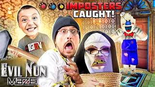 EVIL NUN & ICE SCREAM Impostors CAUGHT during MAZE Game! (FGTeeV Evil Nun Maze Gameplay/Skit)