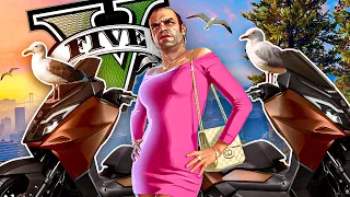 RUBIUS VS GAVIOTAS EN MOTO (GTA 5 Caos Mod #3)