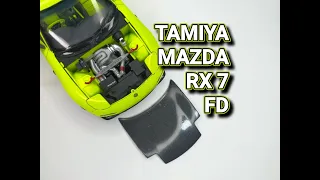 Building a realistic Tamiya Mazda RX 7 FD 1/24 car scale step by step build