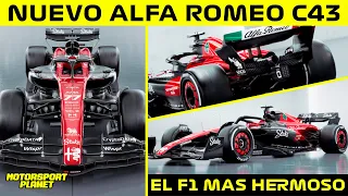 🚨NUEVO ALFA ROMEO C43 😍 PRIMER F1 REAL de 2023 ✨ NOVEDADES TÉCNICAS e INNOVACIONES 🔍 UNA BELLEZA