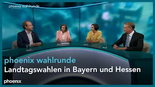 phoenix wahlrunde: Landtagswahlen in Bayern und Hessen