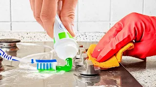 29 SUPER CLEANING HACKS TO MAKE YOUR KITCHEN SHINY
