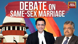 Supreme Court Chief Justice Dy Chandrachud & Tushar Mehta Argue During The Same Sexmarriage Case