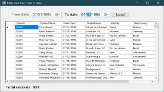 C# Tutorial - Fetch or Filter Data from Date to Date | FoxLearn