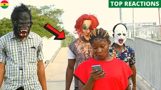 😂😂😂Classic Reactions! Best Of Statue | Bushman | Scary Mask Pranks.