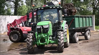 náš nový John Deere 6130R odvoz hnoje