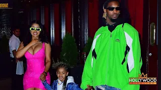 Cardi B and Offset with daughter Kulture in NYC