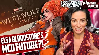 Meet The MCU's Newest Monster Hunter: Elsa Bloodstone! Werewolf By Night Laura Donnelly Interview