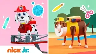 How to Make Paw Patrol Surprise Toys  🐶| Stay Home #WithMe | Arts + Crafts | Nick Jr.